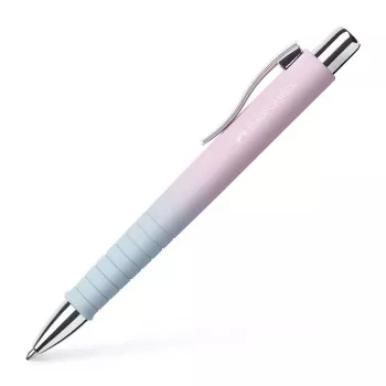 Faber-Castell Poly Ball Urban Kugelschreiber, Blushing Sky, blaue Tinte, 0,6 mm XB, rutschfeste Griffzone 241131