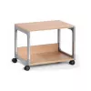 DURABLE SYSTEM 48 Multifunktions-Servierwagen, 3 Böden, Hellgrau, 600 x 480 x 900 mm, 120 kg Gesamtlast 3710124