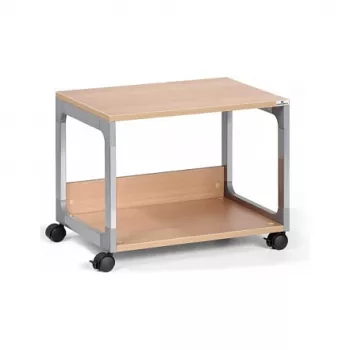 DURABLE SYSTEM 48 Multifunktions-Servierwagen, 3 Böden, Hellgrau, 600 x 480 x 900 mm, 120 kg Gesamtlast 3710124