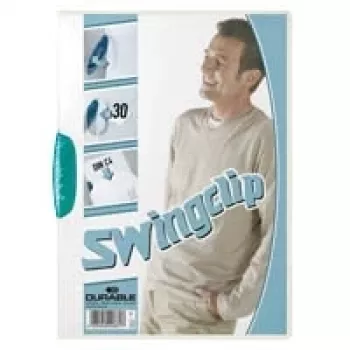 DURABLE SWINGCLIP 30 A4 Klemmhefter Transparent (25er-Pack) 226014