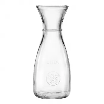 Ritzenhoff & Breker Bordeaux Glaskaraffe 1L, Kalk-Natron-Glas, spülmaschinenfest, Fülllinie - 6er-Pack 818963