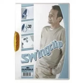DURABLE SWINGCLIP® 30 A4 Transparent Clip Mappe, 30-Blatt-Kapazität, 25er-Pack 226009