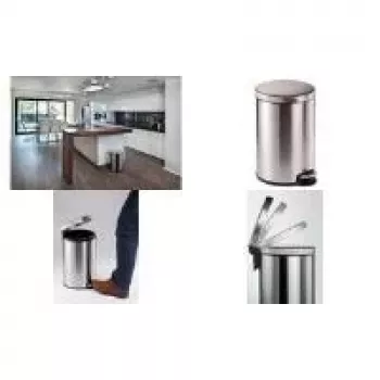 DURABLE Tretmülleimer Edelstahl 20L rund, 3er-Pack 340223
