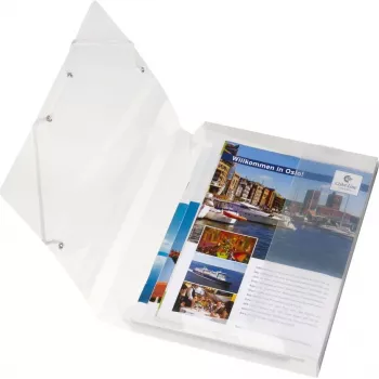 HERLITZ Dokumentenbox DIN A4, Polypropylen, Transparent, 40 mm Rücken, 250 x 40 x 330 mm 1948678