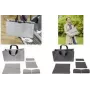 SIGEL BAB02 Desk Sharing Bag Basic L, Dunkelgrau, 5-teiliges Set