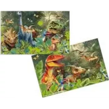 HERMA 3 Schreibtischunterlagen aus Karton Dino World - 3er-Pack (19743)