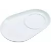 Ritzenhoff & Breker BIANCO Ovale Porzellan-Untersetzer, 125 x 180 x 20 mm, Weiß, 6 Stück 425895