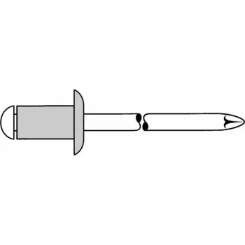Gesipa Blindniet Al/St 4x16mm Standard KS 10,5-12,5mm (Packung mit 500) 1454030