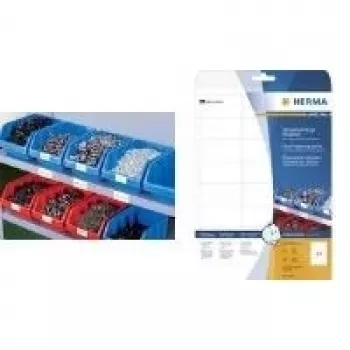 HERMA Special Outdoor Wetterfeste Selbstklebende Folienetiketten Matt Weiß 37 x 13 mm 2125 Etiketten (25 Blatt x 85) 8337