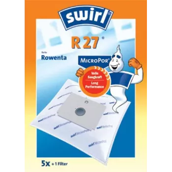 Melitta Swirl R 27 MicroPor Staubsaugerbeutel, 5er-Pack 170654