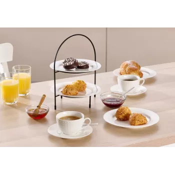 Ritzenhoff & Breker TJÄNA 2-stufige Tortenetagere, schwarzes Metall, 220x170x280 mm 221367
