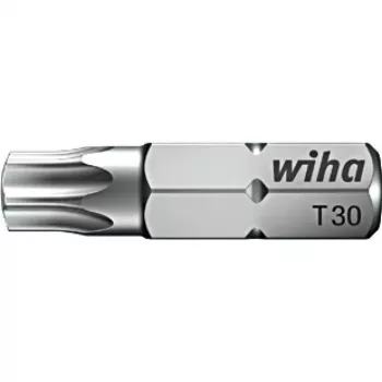 Wiha Torx Schraubendreher-Bit T27 x 25 mm, 1/4 Zoll Sechskantschaft 7015Z/T27-25
