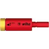 Wiha 29701200 Drehmomentadapter für TorqueVario-S, 1/4 inch Sechskant-Ausgang, 133 mm