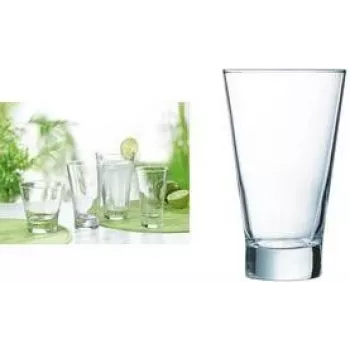 Esmeyer Arcoroc Shetland Trinkglas, 350 ml, Glas, spülmaschinenfest, schwerer Boden, 1 Stück 410-343