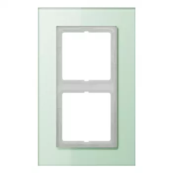 JUNG LSP 982 GLAS Glasrahmen 2-fach, LS PLUS, 115 x 186 x 11 mm