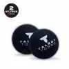 TALBOT torro Squashball, Schwarz/Rot, Medium, 2er-Pack Blister mit rotem Punkt 251105