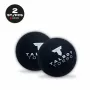 TALBOT torro Squashball, Schwarz/Rot, Medium, 2er-Pack Blister mit rotem Punkt 251105