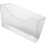 HELIT H6103008 Wandhalterung für Prospekthalter, Grau-Transparent