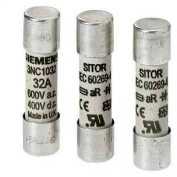 SIEMENS SITOR Zylindrische Sicherung 80A 660V AC/700V DC gR 22x58mm (3NC2280)