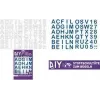 ROTH Bügelbuchstaben für DIY-Stoffschultüte, Weiß, A-Z Alphabet, 150 x 210 mm Blatt, 1 Blatt 658116