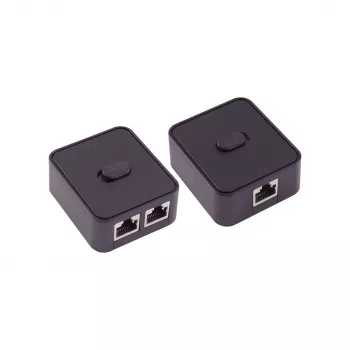 SHIVERPEAKS Manueller Netzwerk-Switch, 3-Port, Schwarz BS08-01100
