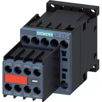 SIEMENS SIRIUS 3RT2 Leistungsschütz 5,5 kW 400 V 12 A 24 V DC 2NO+2NC Schraubklemmen 3RT20171BB443MA0