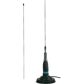 Midland Albrecht ML 145 Magnetfuß CB-Mobilantenne, 145 cm, 5/8 λ, 26-28 MHz, PL-259, 4 m RG-58 6305
