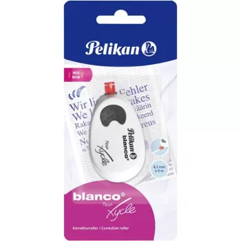 Pelikan Xycle Korrekturroller Blanco 4,2 mm x 8 m Lösungsmittelfrei, Sofort Überschreibbar, Ergonomisch – 1 Stück (300001140)
