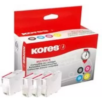 Kores G1577KIT Multi-Pack Tintenpatronen für Canon PGI-580/CLI-581 – Schwarz, Cyan, Magenta, Gelb (4 x 12,2 ml)