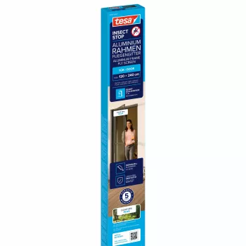 tesa Insect Stop Anthrazit Insektenschutz-Tür 1,2 x 2,4 m 55197-00101-00
