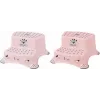 keeeper kids Tritthocker Igor Minnie, Nordic Pink mit Druck, Belastbarkeit 120 kg, rutschfeste Füße, 1 Stück 1003258124700