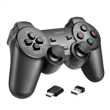 LogiLink AA0187 Kabelloser Gaming-Controller 2,4 GHz Schwarz 8 m Reichweite PC Android PS3