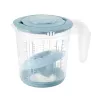 keeeper Matteo Messbecher-Set, 3-teilig, PP, Nordic Grey/Transparent, integrierte Skalen für Flüssigkeiten, Zucker, Mehl 3004568015500