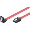 Wentronic 93116 SATA III Kabel 0,5m Rot, 6Gbps mit Verriegelungsklammern