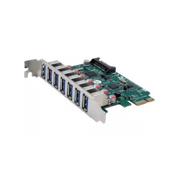 EXSYS USB 3.2 Gen 1 PCIe Karte mit 7 Anschlüssen (VIA Chipsatz) EX-11088-2
