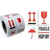 RILLPRINT 76900 Warnetiketten ZERBRECHLICH / TROCKEN LAGERN Permanent haftend Weiß/Rot/Schwarz 74x105mm 500 Etiketten pro Rolle