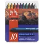 Caran d'Ache Neocolor I Wachsmalstifte, 10er-Set, rund, Papierhülle, homogene Farben 7000.310