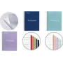 MIQUELRIUS College Block Notizbuch EMOTIONS, DIN A4, Marine, kariert, 120 Blatt, 90 g/m², spiralgebunden, perforiert, 4-fach gelocht MR46063