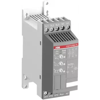 ABB PSR16-600-70 Sanftanlasser, 16 A, 208-600 V AC, 100-240 V AC Steuerung, 3-Phasen, 7,5 kW bei 400 V 1SFA896107R7000