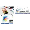 KANGARO K-5301 Aquarellpapierblock, 170 x 240 mm, 16 Blatt, 300 g/m², cremeweiß, 3-seitig geleimt