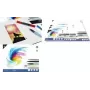 KANGARO K-5301 Aquarellpapierblock, 170 x 240 mm, 16 Blatt, 300 g/m², cremeweiß, 3-seitig geleimt