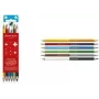 Caran d'Ache Swisscolor Bicolor Aquarelle wasserlösliche Buntstifte, 6 Bicolor-Stifte = 12 Farben, hexagonal, FSC-Zeder 1285.706
