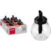 Metaltex Sweet Zuckerstreuer-Set, rund, schwarzer Deckel, Glas & ABS, 6 Teile 252918080