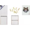 KANGARO K-820021 3D-Keilrahmen-Leinwand, 500 x 600 mm, 37 mm tiefe Kante, 100 % Baumwolle 380 g/m², 3-fach Gesso-grundiert, Weiß, 1 Stück