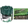 Bradas OBFG 0915 Rasenkante, grün gewellt, 150 mm Höhe, 9 m Länge, witterungsbeständiger Kunststoff
