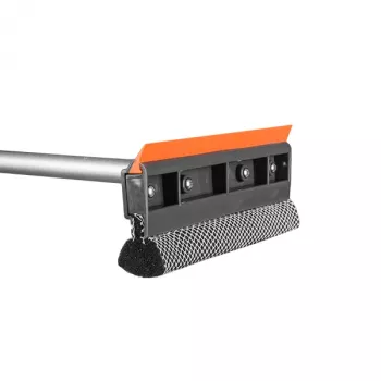 Bradas ES2110 Teleskop-Autofensterreiniger mit Schwamm und Gummiabzieher, 600-950 mm, 200 mm Schwammbreite