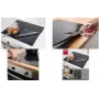 Metaltex Induktionskochfeld-Schutzmatte 610 x 520 mm Schwarz Glasfaser mit Silikonbeschichtung 252495000