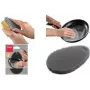 Metaltex Silikon-Reinigungsschwamm, oval, grau, flexibel, 1 Stück 297615000