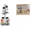 Metaltex Spice Line Salz- und Pfefferstreuer-Set, 3-teilig, Glas mit schwarzen Kunststoffdeckeln, transparent 252871000