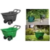 Bradas HANDY-GO Garten-Schubkarre 90 L Grün, 150 kg Tragkraft, Kunststoffwanne, Stahlrahmen, Luftrad TQ-WB090GR